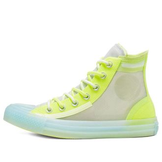 Converse (WMNS) Converse Translucent Mesh Utility Chuck Taylor All Star High Top Volt-White Yellow Blue White 567369C