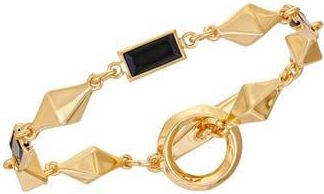 Vince Camuto Baguette Crystal Chain Link Bracelet in Gold at Nordstrom Rack