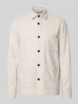 Joop Jacke mit Brusttasche Modell Kaywin in Beige, Gr&ouml;&szlig;e XXL