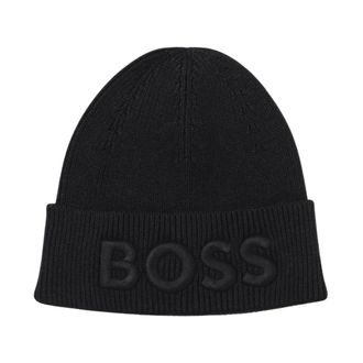 HUGO BOSS Heren, Accessoires, Zwart, Maat: ONE Size Wol