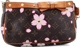 Louis Vuitton Pochette Accessoires Limited Edition Cherry Blossom Monogram clutch bag - Bruin