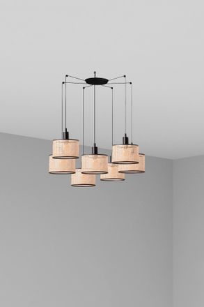 Faro Barcelona Faro Mambo - L&aacute;mpara De Techo Colgante Cluster Negra, E27