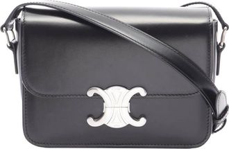 Celine Pre-owned Celine Teen Shiny Calfskin Triomphe Crossbody Ladies TW6C3DUFL8I2TPUU