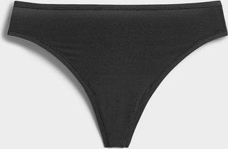 Miiyu Womens Ultra-soft stretch high-cut thong Recycled nylon
