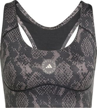 adidas ADIDAS by Stella McCartney Womens Power Impact Training Bra Medium Support Printed - Brown - Size X-Small