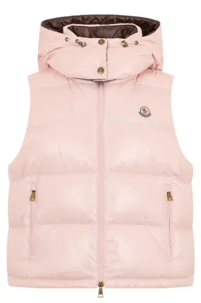 Moncler Pink Solid Hood Jacket