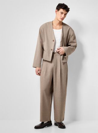 Le 31 Mens Micro-check pleated barrel pant Imported from Seoul