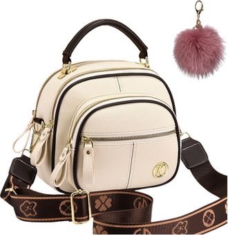 Generic Classic Multi Compartment Crossbody Bag - Womens Stylish Handbag, Large Capacity Retro Shoulder Bag