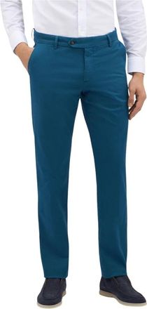 Brooks Brothers Heren, Broeken, Blauw, Maat: W30 Katoen