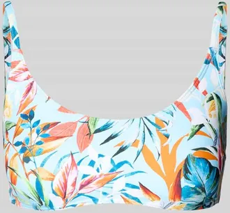 Venice Beach Bikini-Oberteil im Allover-Look Modell Caru in Hellblau, Gr&ouml;&szlig;e 36AB