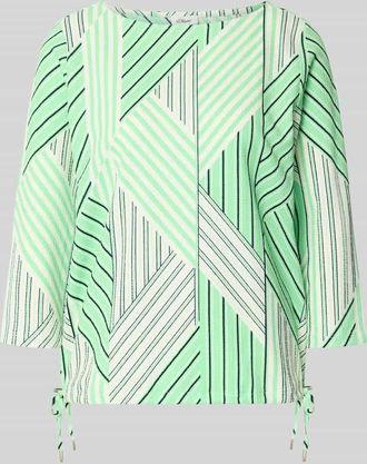 s.Oliver Red Label Regular Fit Blusentop mit Allover-Muster in Hellgruen, Gr&ouml;&szlig;e 34