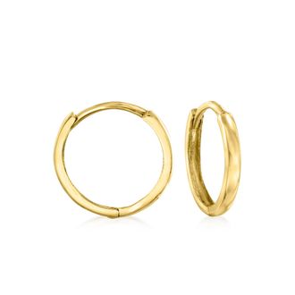 Canaria Canaria Italian 10kt Yellow Gold Petite Huggie Hoop Earrings