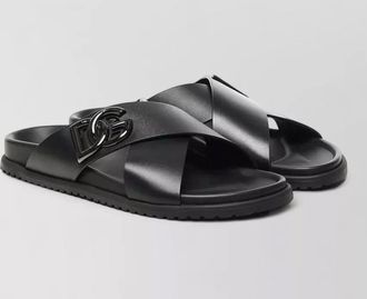 Dolce & Gabbana calfskin sandals open toe flat sole