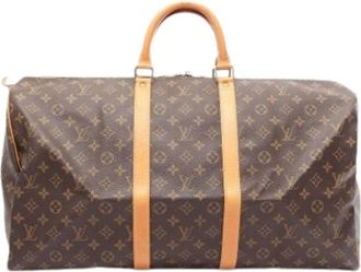 Louis Vuitton Vintage, unisex, Bruin, ONE Size, Leer, Pre-owned Boston Bag