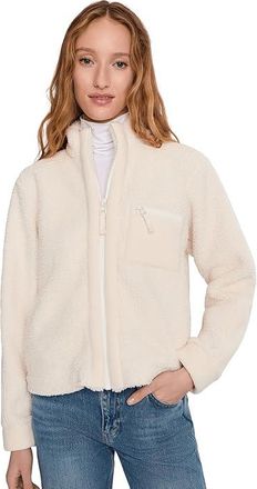 Mod-o-doc Cozy Sherpa Jacket Womens Jacket Ivory : LG (US 12-14), Polyester