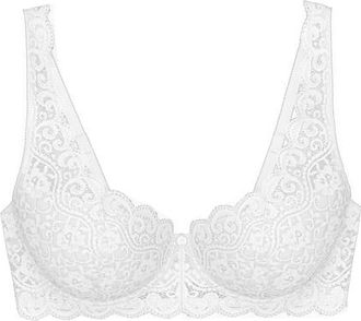 Triumph Amourette Stretch Lace Underwire Bra in White at Nordstrom, Size 36Dd