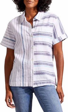 Tribal Camp Shirt In Deep Blue