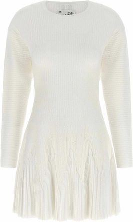 Elisabetta Franchi Knitted pleated dress