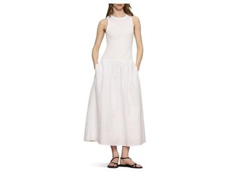 Sanctuary Take Me Away Midi Dress Womens Dress White : LG (US 10-12), Cotton