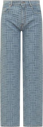 Kenzo Klassieke Denim Jeans met knoopsluiting - Dames - Regular Fit Jeans - Blauw - W27 - Denim - Jeans