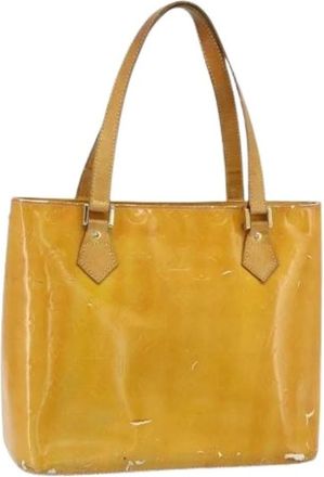 Louis Vuitton Pre-owned Tote Bags, female, Yellow, Size: ONE SIZE Pre-owned Vintage Patent Leather Hand Bag