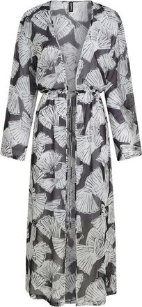 Karl Lagerfeld Caftano con stampa - Nero