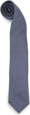 Brunello Cucinelli Accessoires, Heren, Blauw, ONE Size, Katoen, Jacquard Zijden Stropdas