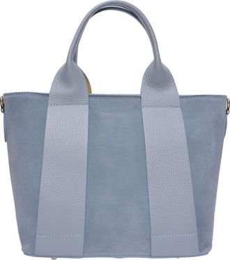 Luisa Vannini Turquoise Rundleer Tas