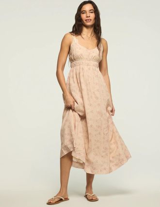 Lucky Brand Womens Tiered Midi Dress