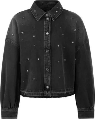 Marc Cain Denim Shirt - Dames - Blouses & Shirts - Zwart - Maat: 3XL Denim