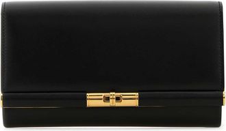 Dolce & Gabbana Black Leather Marlene Clutch