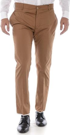 Daniele Alessandrini Pantalone Bottiglia Sbiego - Heren - Chinos - Bruin - S - Broeken