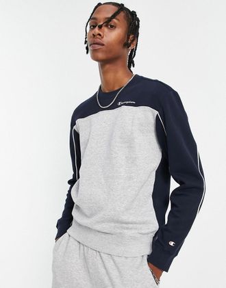 Champion Duel Colourway - Felpa grigia e blu navy-Grigio