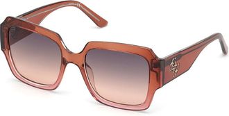 Guess GU7681 47B Womens Sunglasses Brown Size 54