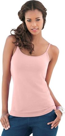 Roaman's Plus Size Cami With Built-In Bra And Adjustable Straps in Soft Blush at Nordstrom, Size Large
