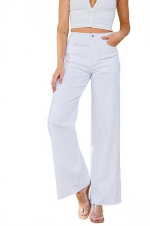 Pistola Denim Kinsley Mid Rise Ultra Flare Pants In Le Blanc
