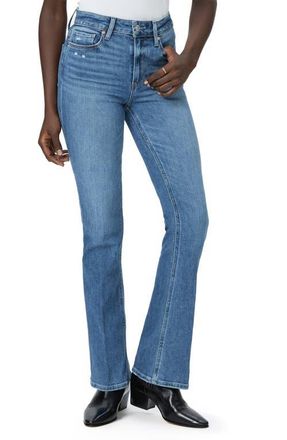 Paige Laurel Canyon High Waist Stretch Flare Jeans in Rockshodit at Nordstrom, Size 31P