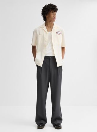 Djab Mens Loose pleated dress pant Dalston fit - Wide pleated