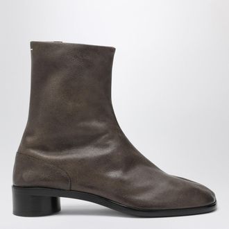 Maison Margiela Stivaletto Tabi in pelle marrone