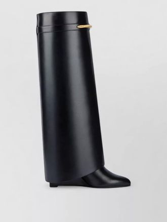 Givenchy heel boots 95mm wedge knee length