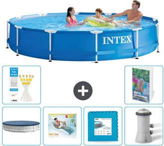 Intex Piscina Con Estructura Redonda - 366x76 Cm - 7-piezas S129