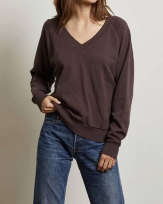 perfectwhitetee Sinead Sweatshirt In Cocoa Powder