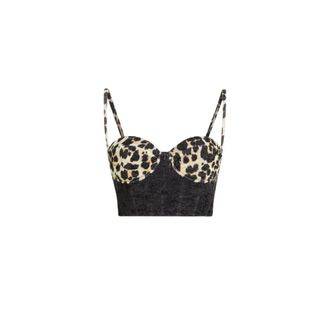 Roberto Cavalli Dames, Tops, Bruin, Maat: S