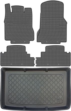 OEM Juego De Alfombrillas De Goma Para Coche Y Maletero Para Mercedes Clase A W168 Hatchback (1998-08.2004)
