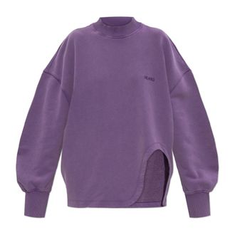 The Attico Sweatshirts, female, Purple, Size: 2XS Logo Sweatshirt