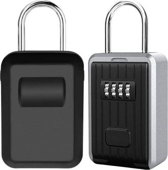 OEM Caja De Seguridad Para Llaves De Pared Con C&oacute;digo Digital De 4 D&iacute;gitos, Caja De Seguridad Extragrande Para Llaves De Exterior Con Asa, Caja De Segurid