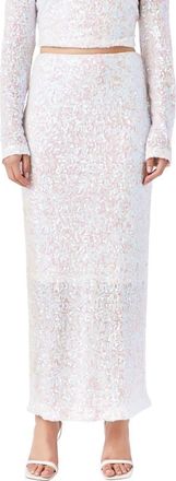 endless rose Sequin Midi Skirt in Pink Lemonade at Nordstrom, Size Medium