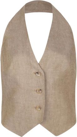 Max Mara Dames, Jassen, Bruin, Maat: XS Leer