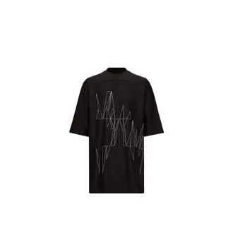 Rick Owens Moncler Jumbo Cotton T-shirt, Unisex, Black, Size: Xs