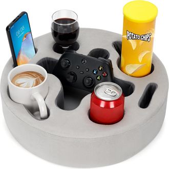 OEM Bandeja Organizadora Port&aacute;til Para Sof&aacute;: Bebidas, Mando A Distancia, Aperitivos Ideal Para Usar En La Cama, Autocaravana, Barco, Cerca Del Televisor O